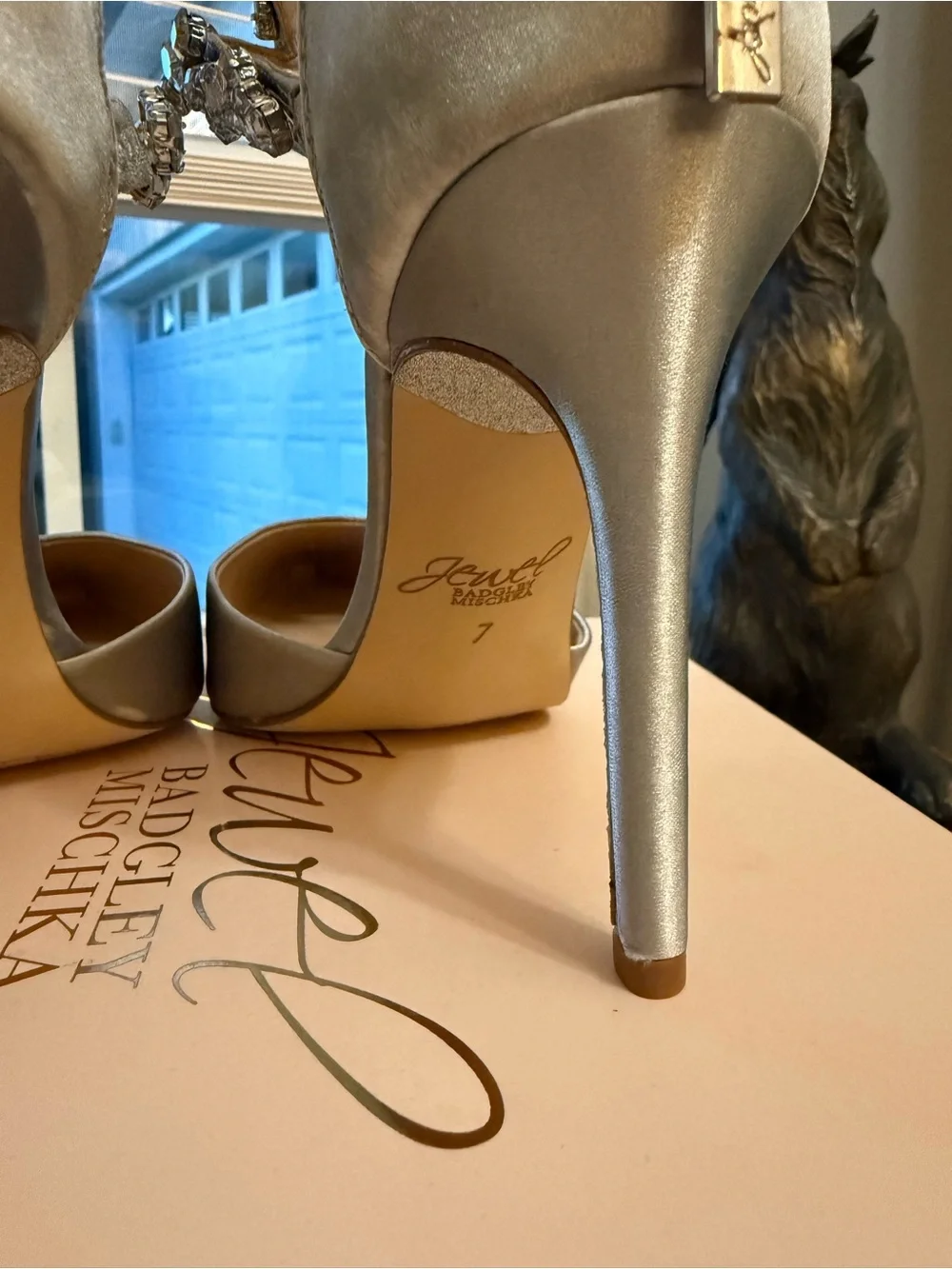 NIB Badgley Mischka Silver Jazmine - 7